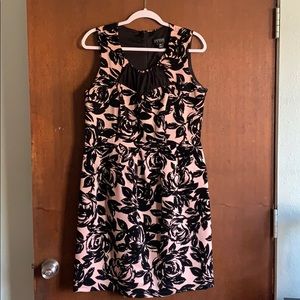 Black and blush dress